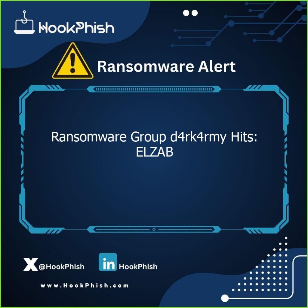 hookphish post ransomware group drkrmy hits elzab