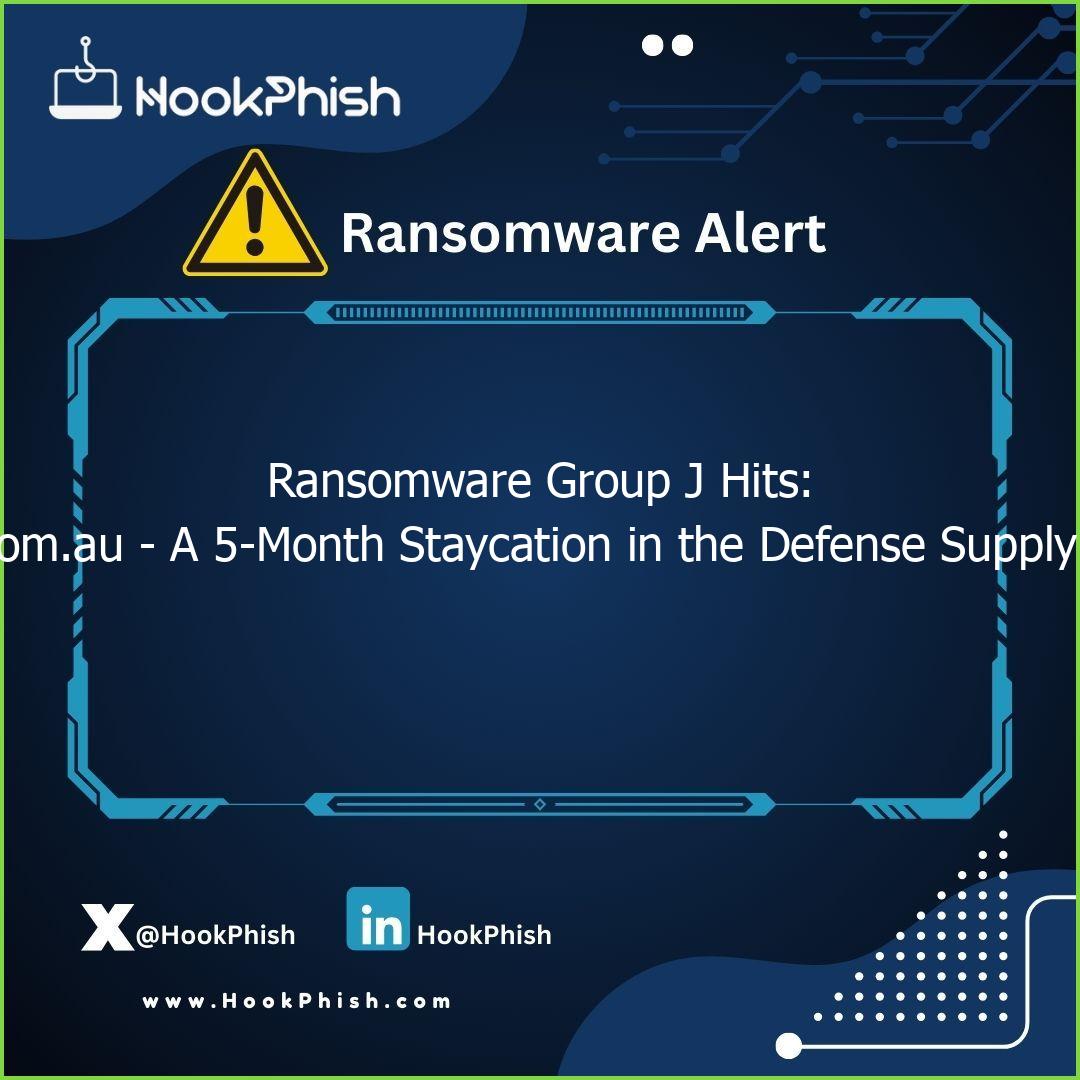 hookphish post ransomware group j hits ikad com au a month staycation in the defense supply chain