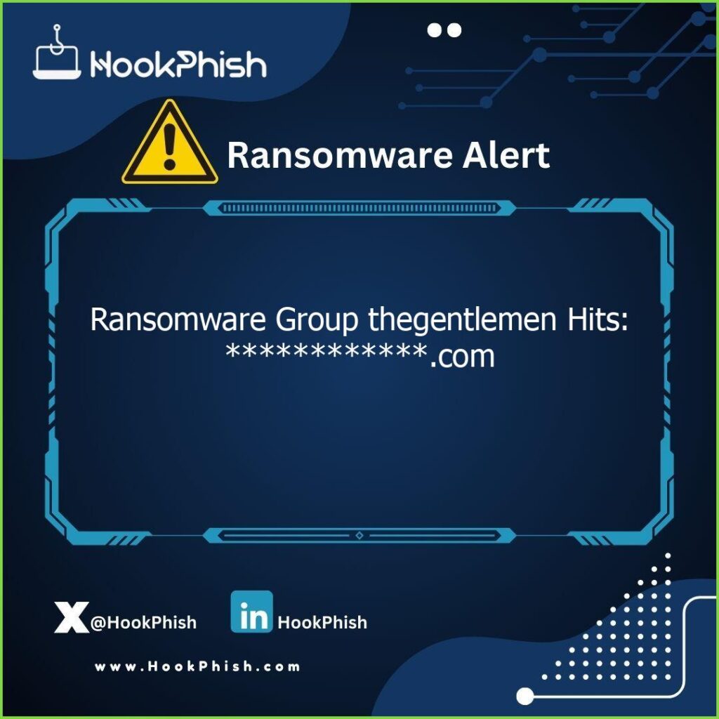 hookphish post ransomware group thegentlemen hits com