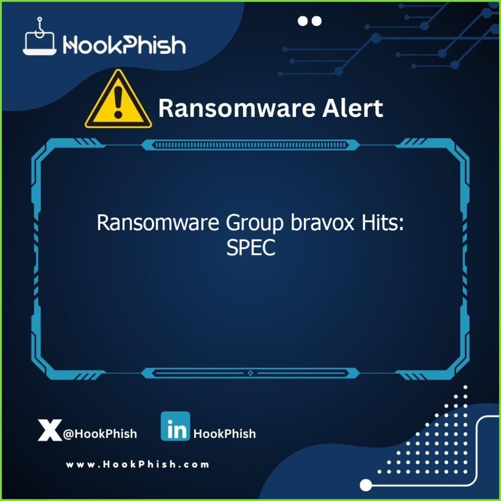 hookphish post ransomware group bravox hits spec